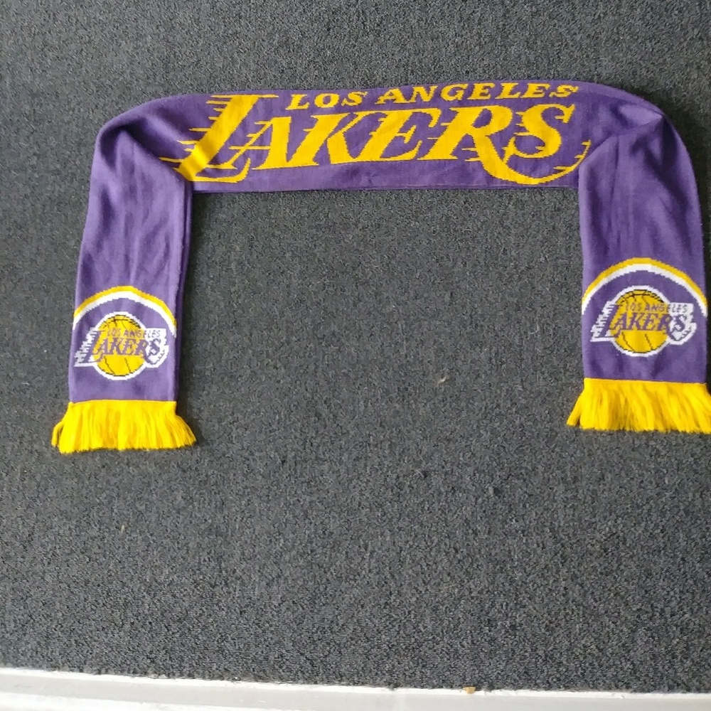 Purple and gold Lakers scarf extra-long unisex